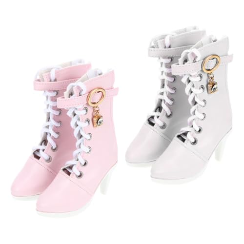 Milisten 2 Paare Puppen High Heels Miniatur Stiefel Kleine Absatz Schuhe für Prinzessin Puppen Modische Doll Boots Elegantes Design Mädchen Zubehör Milisten 2 Paare Puppen High Heels Miniatur Stiefel Kleine Absatz Schuhe für Prinzessin Puppen Modische Doll Boots Elegantes Design Mädchen Zubehör von Milisten