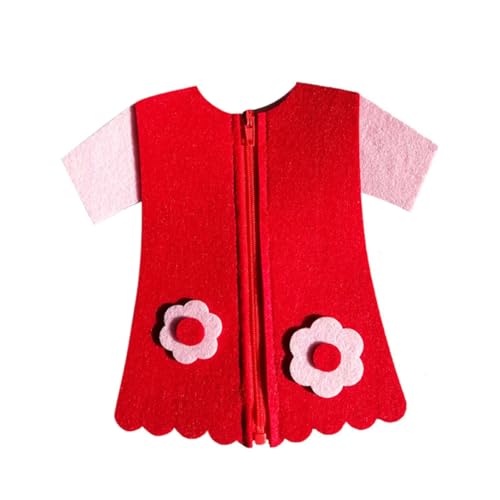 Milisten 2 STÜCK DIY Knopf Zipper für Lustiges und Lehrreiches Kleidungsstück für Frühe Filz Rot und Gelb Fördert Motorik und Kreativität Milisten 2 STÜCK DIY Knopf Zipper für Lustiges und Lehrreiches Kleidungsstück für Frühe Filz Rot und Gelb Fördert Motorik und Kreativität von Milisten