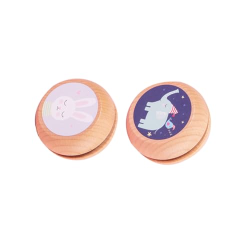 Milisten 2 STÜCK Teiliges Holz Yo yo mit Buntem Tiermotiv Kindgerechtes Lernspielzeug zur Stärkung der Handgelenke Tragbares Cartoon Jo jo für Anfänger Elefant Hase Designs Milisten 2 STÜCK Teiliges Holz Yo yo mit Buntem Tiermotiv Kindgerechtes Lernspielzeug zur Stärkung der Handgelenke Tragbares Cartoon Jo jo für Anfänger Elefant Hase Designs von Milisten