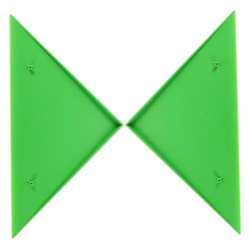 Milisten 2 STÜCK Teiliges Tischfußball Eckenschutz aus Robustem HIPS Material Dreieckige Tischeckpolster für Verbesserten Ballfluss Kratzfester Kicker Tisch Rand Schutz Einfache Montage von Milisten