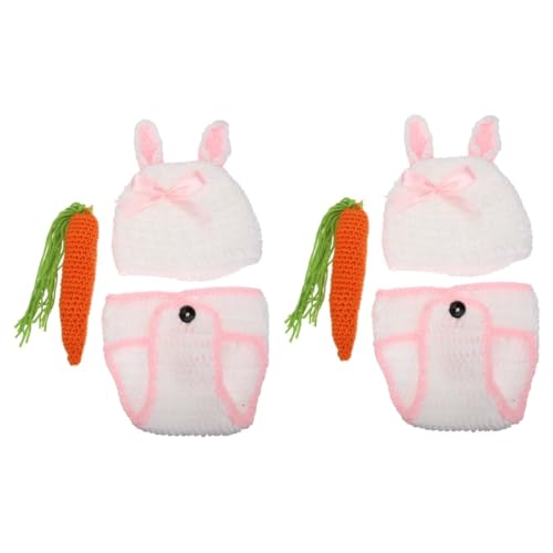 Milisten 2 Sätze 100 Tage Fotoshooting Kleidung hasenkostüme bunny costume Requisiten für Neugeborene Kleinkind Zubehör mädchen kostüm Fotoshooting-Outfits für neugeborene Mädchen Garn Milisten 2 Sätze 100 Tage Fotoshooting Kleidung hasenkostüme bunny costume Requisiten für Neugeborene Kleinkind Zubehör mädchen kostüm Fotoshooting-Outfits für neugeborene Mädchen Garn von Milisten