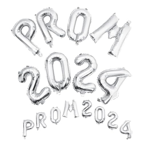 Milisten 2 Sätze Aluminiumfolienballons Rose Dekorationen Hühner Rosa Grad Partyzubehör 2024 Luftballons kreativer abschlussballon Party-Layout-Requisiten Silver von Milisten