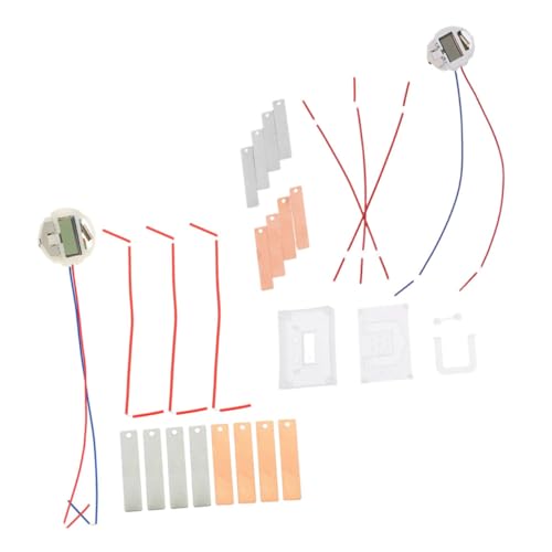 Milisten 2 Sätze DIY Obstbatterie Experimentierkasten für Schüler Physik Experimentierkit mit Metall Kupfer Elektroden Kreatives Wissenschaftsspielzeug für Stromerzeugung mit Früchten Milisten 2 Sätze DIY Obstbatterie Experimentierkasten für Schüler Physik Experimentierkit mit Metall Kupfer Elektroden Kreatives Wissenschaftsspielzeug für Stromerzeugung mit Früchten von Milisten
