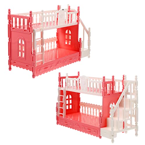Milisten 2 Sätze Etagenbett Für Puppen Bettpuppen-minimodelle Miniatur-etagenbettmodell Miniatur-etagenbetten Für Miniaturpuppenbett Mini House Accessory Plastik Milisten 2 Sätze Etagenbett Für Puppen Bettpuppen-minimodelle Miniatur-etagenbettmodell Miniatur-etagenbetten Für Miniaturpuppenbett Mini House Accessory Plastik von Milisten