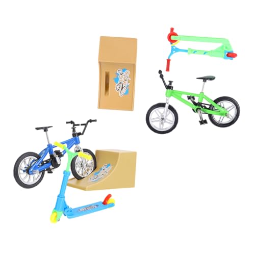 Milisten 2 Sätze Fingerskateboard Set Teiliges Mini Desk Competition für Erwachsene Fördert Kreativität und Fingerkoordination Fidget zur Stressbewältigung und Verbesserung der Eltern von Milisten