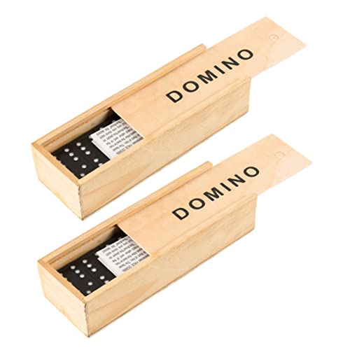 Milisten 2 Sätze Holz Domino Bausteine Set für Brettspiele Lehrspielzeug Teamspiel Kreativität und Vorstellungskraft Fördern für Familienaktivitäten Milisten 2 Sätze Holz Domino Bausteine Set für Brettspiele Lehrspielzeug Teamspiel Kreativität und Vorstellungskraft Fördern für Familienaktivitäten von Milisten