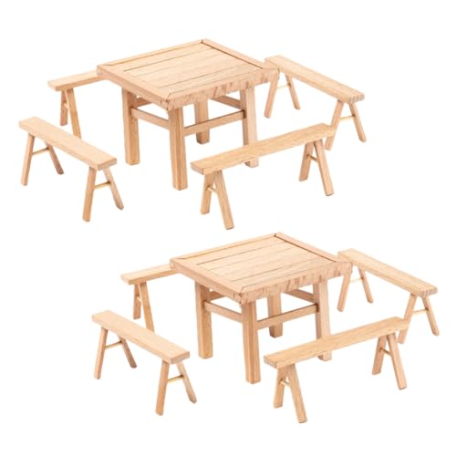 Milisten 2 Sätze Holzpuzzle Möbel Modell DIY Holz Tisch und Hocker Puppenhaus Kindersicheres Langlebiges Bauset ohne Werkzeug Dekorativ und Edukativ Milisten 2 Sätze Holzpuzzle Möbel Modell DIY Holz Tisch und Hocker Puppenhaus Kindersicheres Langlebiges Bauset ohne Werkzeug Dekorativ und Edukativ von Milisten