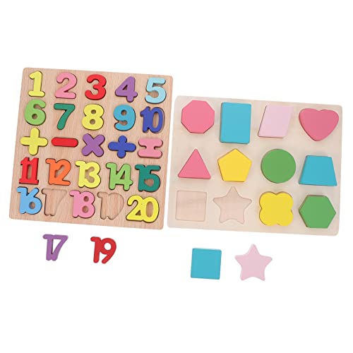 Milisten 2 Sätze Holzpuzzle für Kleinkinder Teiliges Lernspielzeug mit Zahlen und Formenpuzzle Frühkindliche Bildung Sicheres und Robustes für Kleinkinder Milisten 2 Sätze Holzpuzzle für Kleinkinder Teiliges Lernspielzeug mit Zahlen und Formenpuzzle Frühkindliche Bildung Sicheres und Robustes für Kleinkinder von Milisten