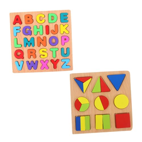 Milisten 2 Sätze Holzspielzeug Lernspiel Geometrische Formen Pädagogisches Montessori Puzzle für Jungen Mädchen Frühe Motorikförderung und Zahlen Alphabet Erkennung Milisten 2 Sätze Holzspielzeug Lernspiel Geometrische Formen Pädagogisches Montessori Puzzle für Jungen Mädchen Frühe Motorikförderung und Zahlen Alphabet Erkennung von Milisten