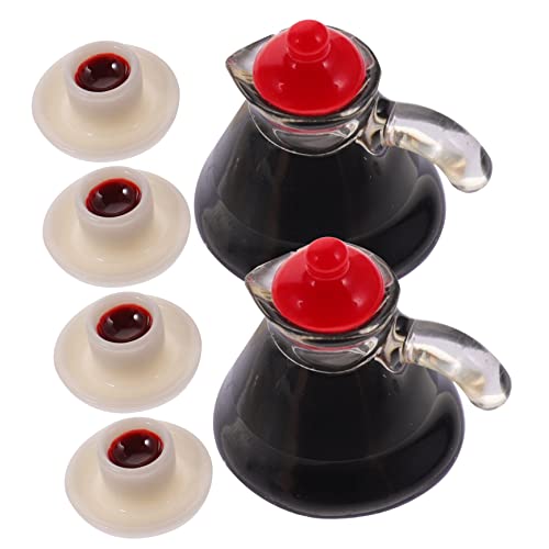 Milisten 2 Sätze Kaffeetassenmodell Miniatur Modellierverzierung für Kaffeekessel Puppenhaus-Kaffeekessel Mini-Topf Kaffeekessel Ornament Wasserkocher Kaffee Wasserkocher Harz von Milisten