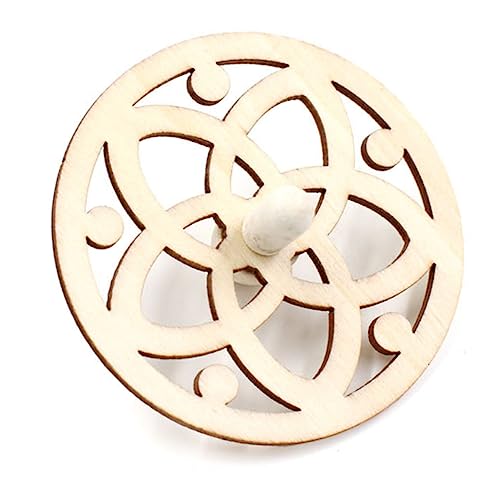 Milisten 2 Sätze Kaufe Gyro - Bastelset Basteln Für Crafts for Hühner Toys Unfertiges Oberteil Malen Hölzern Beige 10 Stück * 2 von Milisten