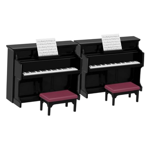 Milisten 2 Sätze Kinderspielzeug Winziges Klavier Klaviermodellspielzeug Mini-Klavier Piano-Modell Puppenhaus-musikinstrumente Puppenhaus-miniaturklavier Puppenhaus Klavier Black Plastik Milisten 2 Sätze Kinderspielzeug Winziges Klavier Klaviermodellspielzeug Mini-Klavier Piano-Modell Puppenhaus-musikinstrumente Puppenhaus-miniaturklavier Puppenhaus Klavier Black Plastik von Milisten