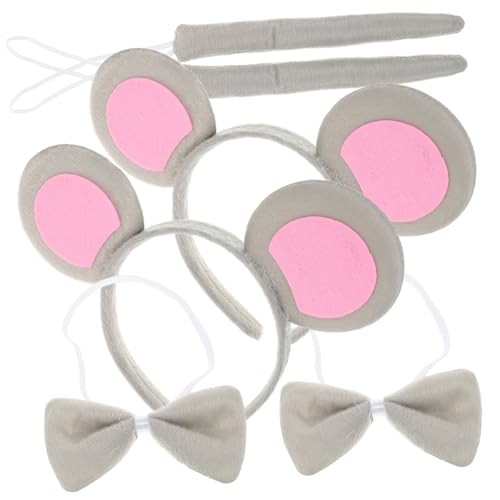 Milisten 2 Sätze Kostüm Zubehör Mäuseohren Stirnband Fliege Set Halloween Tierkostüm Accessoires für Mädchen und Jungen Milisten 2 Sätze Kostüm Zubehör Mäuseohren Stirnband Fliege Set Halloween Tierkostüm Accessoires für Mädchen und Jungen von Milisten