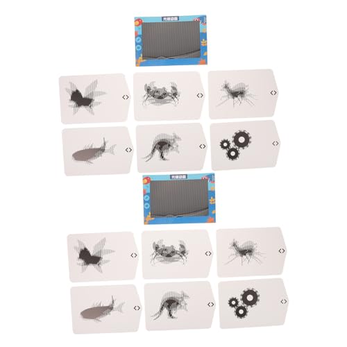 Milisten 2 Sätze Lenticular Animation Science Toy für DIY Experimentierset mit Visueller Illusion Tragbarem Lentikularlinsen Frühe Wissenschaftsbildung und Kreatives Lernen von Milisten