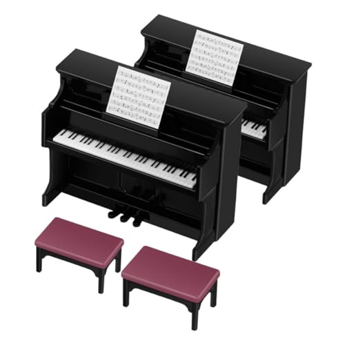 Milisten 2 Sätze Mini-Klavier Mini-Puppenhausklavier Puppenhaus-Miniaturklavier Miniatur-Puppenstubenmöbel Puppenhaus Klavier winziges Klavier Miniaturmöbel Plastik Schwarz Milisten 2 Sätze Mini-Klavier Mini-Puppenhausklavier Puppenhaus-Miniaturklavier Miniatur-Puppenstubenmöbel Puppenhaus Klavier winziges Klavier Miniaturmöbel Plastik Schwarz von Milisten