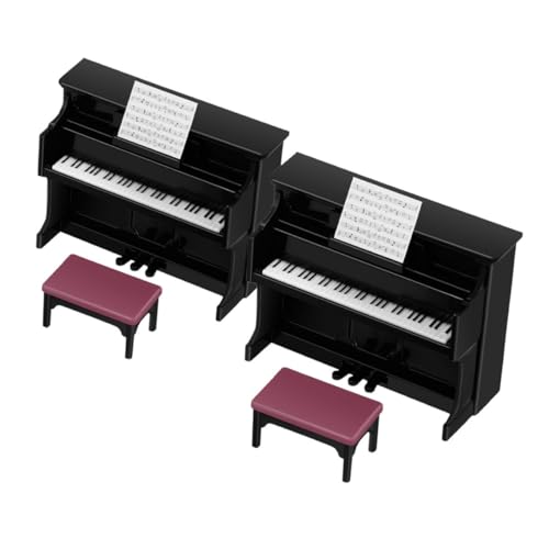 Milisten 2 Sätze Mini-Klavier Puppenhaus Klavier Mini-Puppenhausklavier Klaviermodellspielzeug Puppenhaus-Miniaturklavier Piano-Modell Puppenhaus-Musikinstrumente Plastik Schwarz Milisten 2 Sätze Mini-Klavier Puppenhaus Klavier Mini-Puppenhausklavier Klaviermodellspielzeug Puppenhaus-Miniaturklavier Piano-Modell Puppenhaus-Musikinstrumente Plastik Schwarz von Milisten