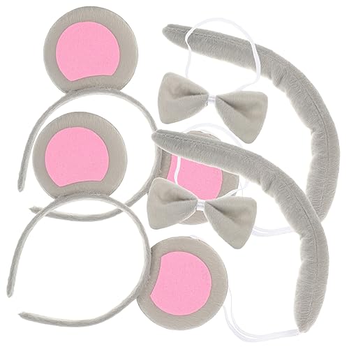 Milisten 2 Sätze Mouse Kostüm Set Teilig mit Haarreif Ohren und Schleife Halloween Verkleidung für Damen Leichte Tierkostüm Accessoires für Fasching Party Cosplay Milisten 2 Sätze Mouse Kostüm Set Teilig mit Haarreif Ohren und Schleife Halloween Verkleidung für Damen Leichte Tierkostüm Accessoires für Fasching Party Cosplay von Milisten