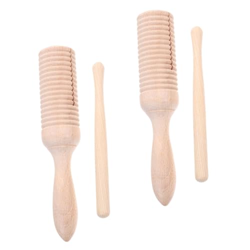 Milisten 2 Sätze Musik Instrumente Für Kinderinstrumente -Instrumente Musikalisches Musikinstrumente Babyinstrument Für Montessori Beige Holz von Milisten