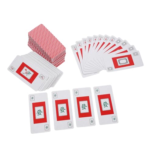 Milisten 2 Sätze Reise Mahjong Karten Mahjong Spielkarten für Camping und Partys Würfeln Leicht und Stabil für Unterwegs und Zuhause Milisten 2 Sätze Reise Mahjong Karten Mahjong Spielkarten für Camping und Partys Würfeln Leicht und Stabil für Unterwegs und Zuhause von Milisten