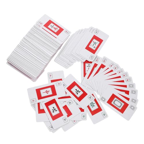 Milisten 2 Sätze Reise Mahjong Karten Tragbare Mahjong Spielkarten für Familie und Freunde Kompaktes Kartenspiel für Partys und Outdoor Aktivitäten Milisten 2 Sätze Reise Mahjong Karten Tragbare Mahjong Spielkarten für Familie und Freunde Kompaktes Kartenspiel für Partys und Outdoor Aktivitäten von Milisten