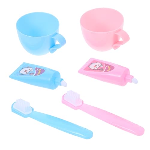 Milisten 2 Sätze Satz Puppenzubehör Zahnbürstenstütze Zahnstab Dollhouse Badezimmer Mini-Badezimmerutensilien für Puppen Mini-Badewanne Puppenhaus-Badezimmer-Requisiten Mini-Sachen Plastik Milisten 2 Sätze Satz Puppenzubehör Zahnbürstenstütze Zahnstab Dollhouse Badezimmer Mini-Badezimmerutensilien für Puppen Mini-Badewanne Puppenhaus-Badezimmer-Requisiten Mini-Sachen Plastik von Milisten