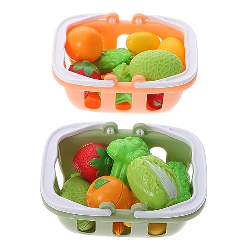 Milisten 2 Sätze Simuliertes Gemüse- und Obst -Einkaufskorbset Set Miniaturgemüse Mini- -Einkaufskorb Essen für Kleinkinder vorgeben Spielzeugkorb für Garten Korb Plastik Milisten 2 Sätze Simuliertes Gemüse- und Obst -Einkaufskorbset Set Miniaturgemüse Mini- -Einkaufskorb Essen für Kleinkinder vorgeben Spielzeugkorb für Garten Korb Plastik von Milisten