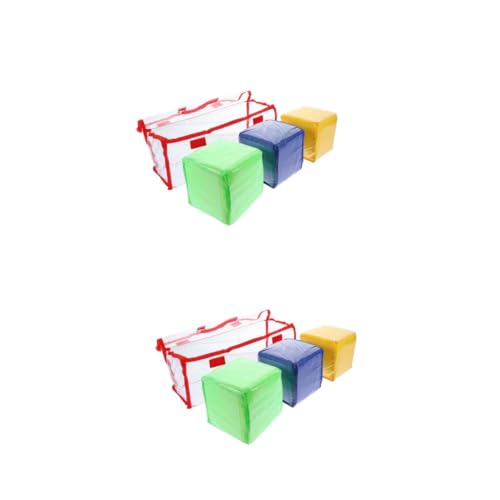 Milisten 2 Sätze Teiliges Lernwürfel Mit Einstecktaschen Transparente Würfel Für Unterricht Für Mathe Alphabet Und Formen Pädagogisches Für Erwachsene 3 Stücke * 2 von Milisten
