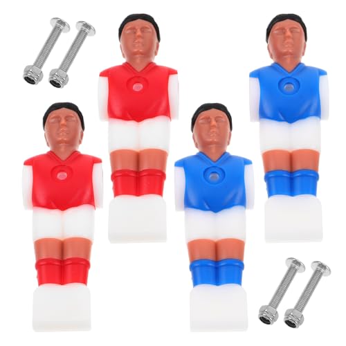 Milisten 2 Sätze Tischfußball Figuren aus Kunststoff Foosball Ersatzspieler mit Schrauben Verbesserte Spielführung Ersatzteile für Tischkicker für Familienspiele und Bürospaß von Milisten