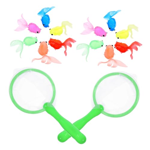 Milisten 2 Sätze Wasserspielzeug TPR Goldfisch Modelle mit Angelnetzen Bunte Fische pro Set Sicher Weiches Material Bade und Poolspielzeug für Kleinkinder Shower Zufällige Zufällige Farbe Milisten 2 Sätze Wasserspielzeug TPR Goldfisch Modelle mit Angelnetzen Bunte Fische pro Set Sicher Weiches Material Bade und Poolspielzeug für Kleinkinder Shower Zufällige Zufällige Farbe von Milisten