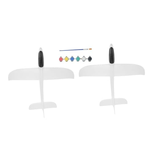 Milisten 2 Sätze Weiße Schaumstoff Wurfgleiter Leichter DIY Foam Flugzeug Bastelset für Flexible Outdoor Flugspielzeuge Kreative Handbemalung Farben und Stifte Milisten 2 Sätze Weiße Schaumstoff Wurfgleiter Leichter DIY Foam Flugzeug Bastelset für Flexible Outdoor Flugspielzeuge Kreative Handbemalung Farben und Stifte von Milisten