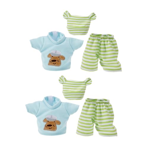 Milisten 2 Satz Puppenkleidung aus Baumwolle Gestreift Modische Puppen-Outfits für Kleinkinder Spielbekleidung zum Anziehen Robustes und Realistisches Puppen-garderoben Rollenspiele Milisten 2 Satz Puppenkleidung aus Baumwolle Gestreift Modische Puppen-Outfits für Kleinkinder Spielbekleidung zum Anziehen Robustes und Realistisches Puppen-garderoben Rollenspiele von Milisten