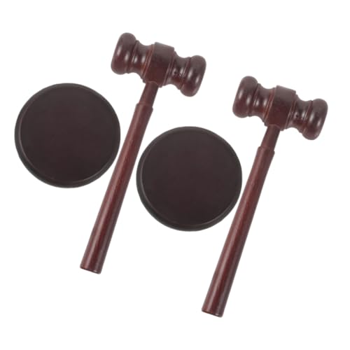 Milisten 2 Satz Richterhammer Teilig Holzspielzeug mit Rundem Sicherem Design und Klangblock Realistisches Gerichtsspiel Zubehör für Rollenspiele und Pädagogisches Klassenzimmer Milisten 2 Satz Richterhammer Teilig Holzspielzeug mit Rundem Sicherem Design und Klangblock Realistisches Gerichtsspiel Zubehör für Rollenspiele und Pädagogisches Klassenzimmer von Milisten