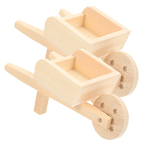 Milisten 2 Stck. CART -Modell winzig Miniatur Puppenhaus-Schubkarre-Modell kleine Schubkarre Modelle von Minikarrenkarren Puppenhaus Schubkarre Mini-Cart-Schubkarren-Modelle Holz Milisten 2 Stck. CART -Modell winzig Miniatur Puppenhaus-Schubkarre-Modell kleine Schubkarre Modelle von Minikarrenkarren Puppenhaus Schubkarre Mini-Cart-Schubkarren-Modelle Holz von Milisten