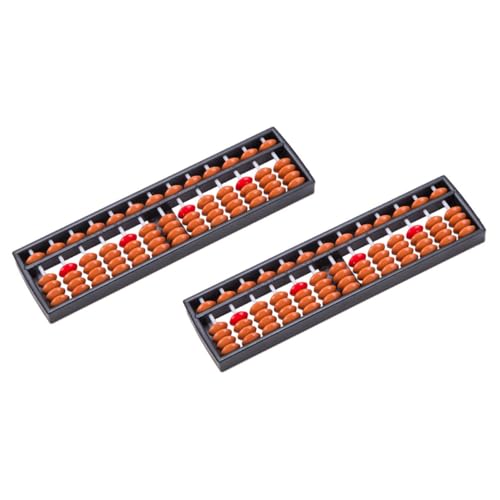 Milisten 2 Stück Abacus für Tragbare Traditionelle Rechenhilfen Mathematikfähigkeiten für Grundschule und Lernspielzeug von Milisten