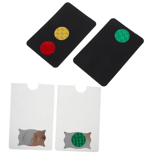 Milisten 2 Stück Ampelwechselkarte für lustiges Spaßspielzeug Unterhaltsame Spielkarten für Partyspielkarten Kinderspielzeug PVC von Milisten