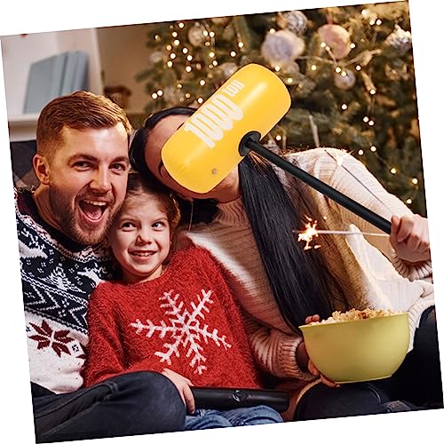 Milisten 2 Stück Aufblasbarer Großer Kiloton Hammer Partyspielzeug Sicher rutschfest für Pool und Geburtstagsfeiern Geeignet von Milisten