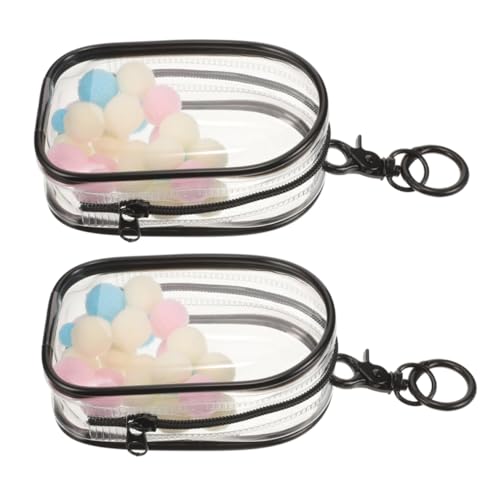 Milisten 2 Stück Babytasche Puppe Staubdichte Spielzeugaufbewahrung Durchsichtige Figurentasche Wickeltaschen Tragbare Figurentasche Tragetasche Für Sammlerstücke Tragekoffer Set von Milisten