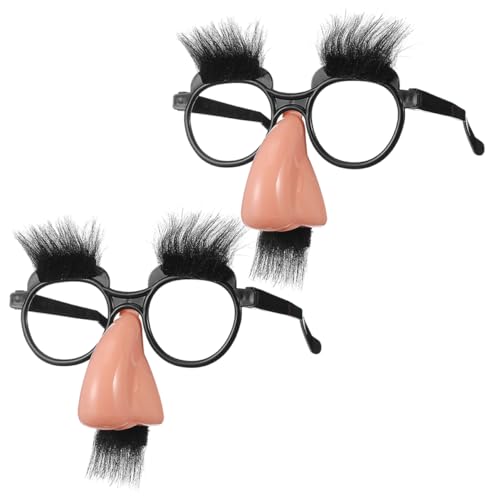 Milisten 2 Stück Bartbrillenspielzeug Halloween -Sonnenbrille Für Erwachsene Lustige Halloween-Brille Lustige Brille Für Erwachsene Halloween-Party-Accessoire Halloween-Glas Plastik Schwarz Milisten 2 Stück Bartbrillenspielzeug Halloween -Sonnenbrille Für Erwachsene Lustige Halloween-Brille Lustige Brille Für Erwachsene Halloween-Party-Accessoire Halloween-Glas Plastik Schwarz von Milisten