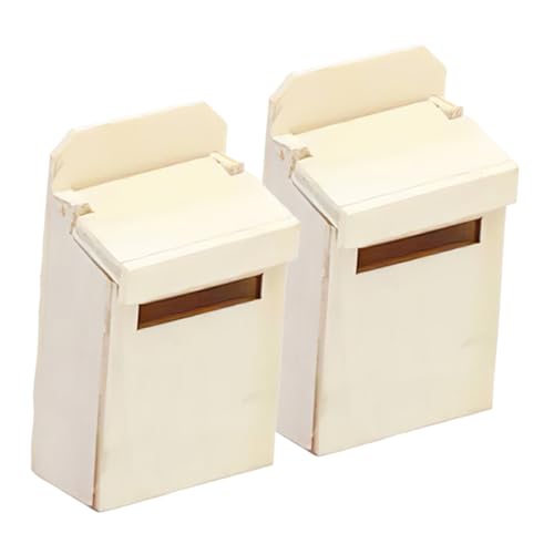 Milisten 2 Stück Briefkastenstatuen puppenhauszubehör Puppenhaus Zubehör Holz Briefkasten Modell Puppenhaus Innenausstattung Holzpostfach Miniatur winzige Figuren hölzern Beige Milisten 2 Stück Briefkastenstatuen puppenhauszubehör Puppenhaus Zubehör Holz Briefkasten Modell Puppenhaus Innenausstattung Holzpostfach Miniatur winzige Figuren hölzern Beige von Milisten
