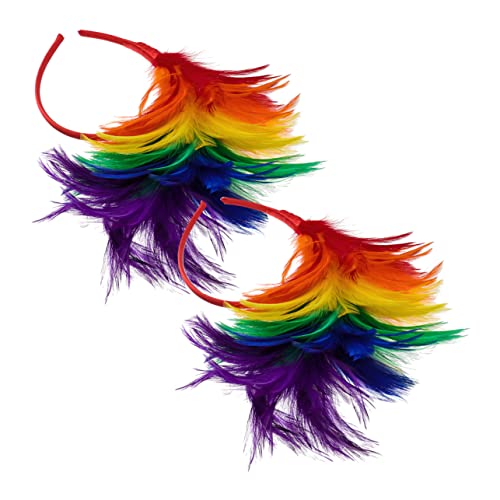 Milisten 2 Stück Bunte Federn Haarreif Damen Feder Kopfschmuck für Halloween Braut Party Festival Accessoire für Fotoshooting und Karneval Milisten 2 Stück Bunte Federn Haarreif Damen Feder Kopfschmuck für Halloween Braut Party Festival Accessoire für Fotoshooting und Karneval von Milisten