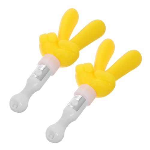 Milisten 2 Stück Cheer-Stick leuchtstäbe kreativer Jubelstock Requisite Wiederverwendbarer Jubelstab Jubelstock für die Party wiederverwendbarer Leuchtstab Plastik Gelb Milisten 2 Stück Cheer-Stick leuchtstäbe kreativer Jubelstock Requisite Wiederverwendbarer Jubelstab Jubelstock für die Party wiederverwendbarer Leuchtstab Plastik Gelb von Milisten