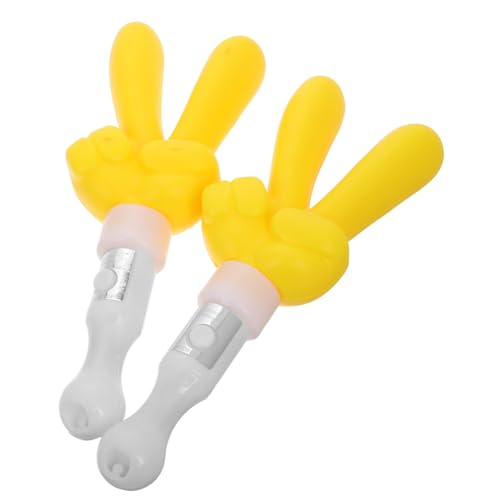 Milisten 2 Stück Cheer-stick Leuchtstäbe Konzertlichtstab Gelb Plastik Milisten 2 Stück Cheer-stick Leuchtstäbe Konzertlichtstab Gelb Plastik von Milisten