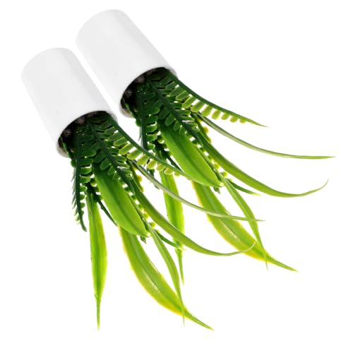 Milisten 2 Stück Desktop-Ornamente für zu Hause Topfpflanzen Wohnkultur Anlage Fälschung drinnen Winzige Hausdekoration Mini-Bonsai-Schmuck Tiny Bonsai Model Plastik von Milisten