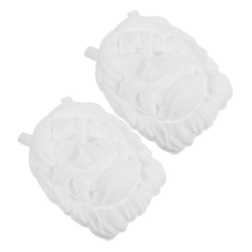 Milisten 2 Stück Diy Masken Unbemalte PVC Masken für Basteln und Bemalen für Geburtstag Karneval und Halloween Kreative Bastelidee für Partys und Schulprojekte von Milisten