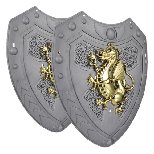 Milisten 2 Stück Drachenschildspielzeug Mittelalterkostüm für Vintage Schildspielzeuge mittelalterliches Drachenspielzeug Rollenspiel -Accessoires verkleiden Sich Abs Milisten 2 Stück Drachenschildspielzeug Mittelalterkostüm für Vintage Schildspielzeuge mittelalterliches Drachenspielzeug Rollenspiel -Accessoires verkleiden Sich Abs von Milisten