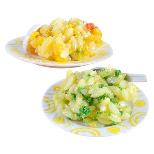 Milisten 2 Stück Ei -gebratenes Reismodell Mini-Lebensmittel Miniatur-gebratener Reis realistische Lebensmittelrequisiten Miniatur-Food-Modell winziges Essen Miniaturspielzeug PVC Milisten 2 Stück Ei -gebratenes Reismodell Mini-Lebensmittel Miniatur-gebratener Reis realistische Lebensmittelrequisiten Miniatur-Food-Modell winziges Essen Miniaturspielzeug PVC von Milisten