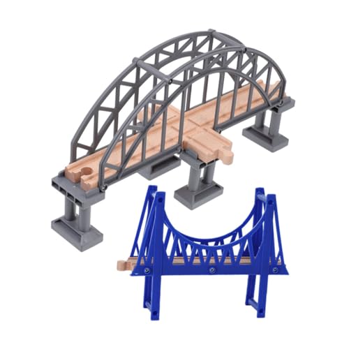 Milisten 2 Stück Eisenbahnbrücke Erweiterungszubehör für Kindereisenbahnen Brückenmodell selber Bauen Gleiszubehör Holzeisenbahn-Hängebrücke Zugszenen-Layout-Requisite Gleismodell Abs Milisten 2 Stück Eisenbahnbrücke Erweiterungszubehör für Kindereisenbahnen Brückenmodell selber Bauen Gleiszubehör Holzeisenbahn-Hängebrücke Zugszenen-Layout-Requisite Gleismodell Abs von Milisten