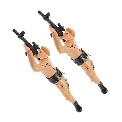 Milisten 2 Stück Elektrisches Krabbel Soldaten für Interaktive Armee Figuren aus Robustem Material Pädagogisch Nützlich für Frühe Lernförderung Sicher und Langlebig für Jungen und Mädchen von Milisten