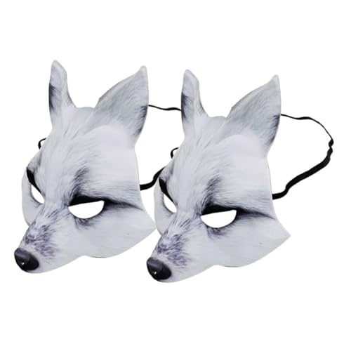 Milisten 2 Stück Eva Fuchsmaske Halbe Gesichtsmasken für Halloween Kostümpartys Maskeraden und Cosplay Leicht Verstellbar und Angenehm zu Tragen Kreative Tiermaske für Verschiedene Anlässe Milisten 2 Stück Eva Fuchsmaske Halbe Gesichtsmasken für Halloween Kostümpartys Maskeraden und Cosplay Leicht Verstellbar und Angenehm zu Tragen Kreative Tiermaske für Verschiedene Anlässe von Milisten