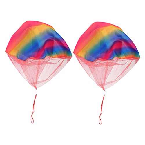 Milisten 2 Stück Fallschirm im Freien Kinderspielzeug für Fallschirm Fallschirmspielzeug werfen Outdoor-Fallschirmspielzeug Stoff Colorful Milisten 2 Stück Fallschirm im Freien Kinderspielzeug für Fallschirm Fallschirmspielzeug werfen Outdoor-Fallschirmspielzeug Stoff Colorful von Milisten